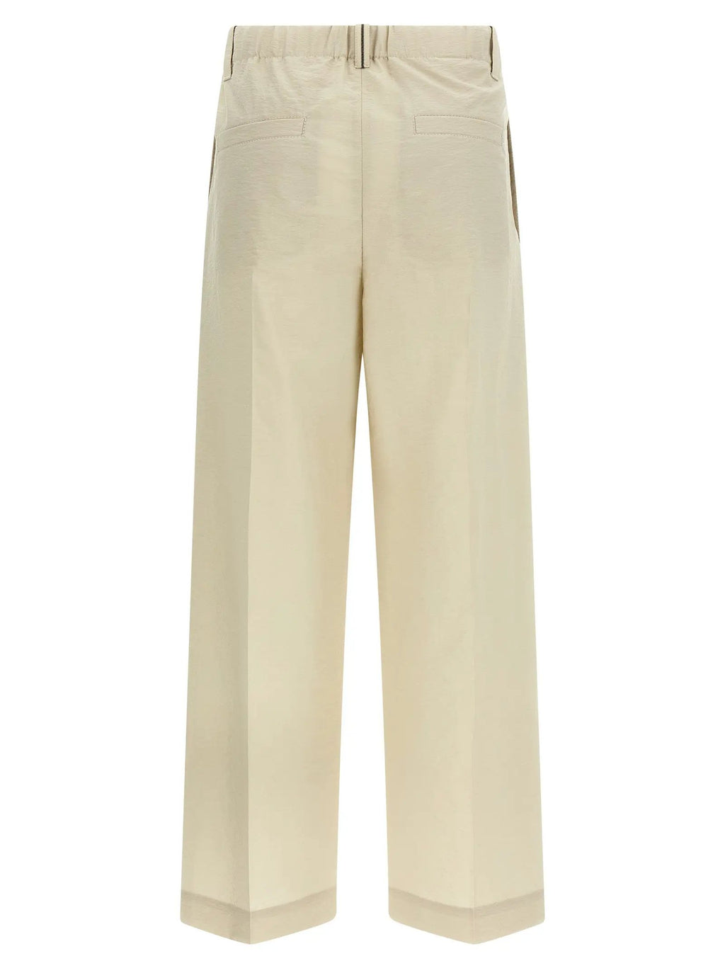 Brunello Cucinelli White Cotton Dress Pants