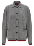 Gucci Gray Wool Cardigan