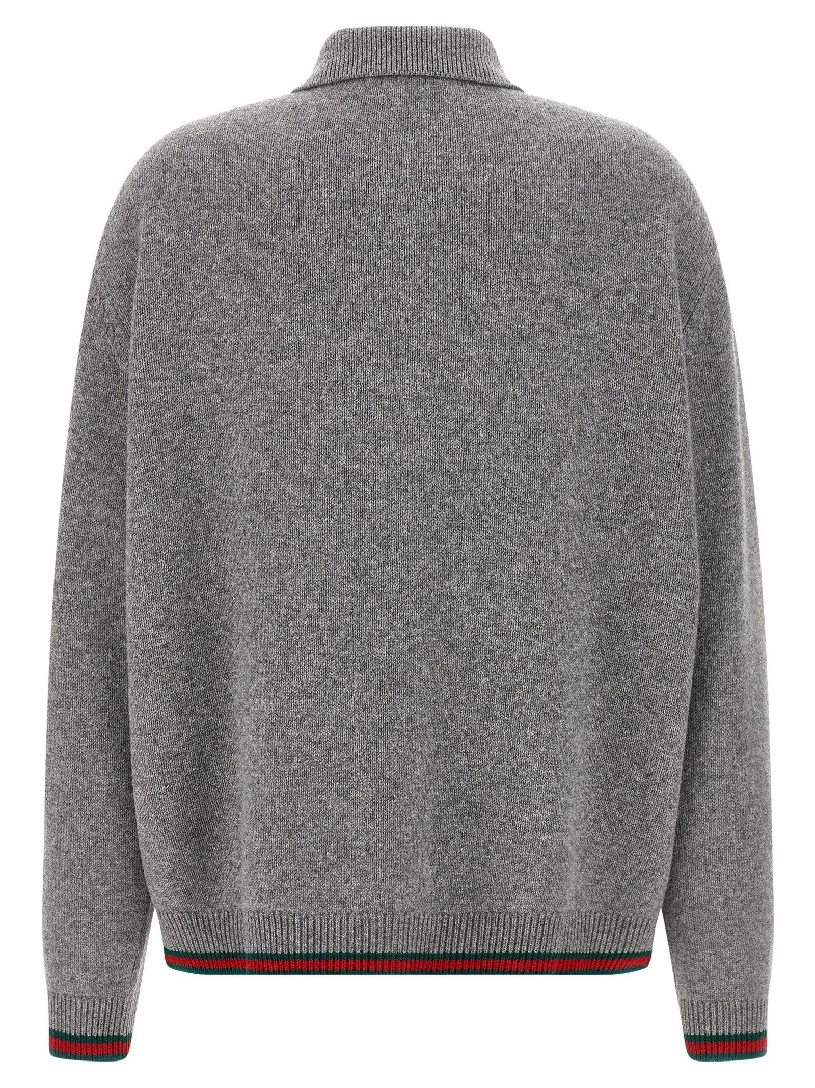Gucci Gray Wool Cardigan