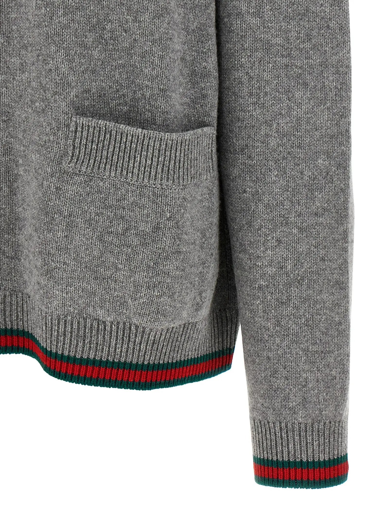 Gucci Gray Wool Cardigan