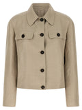 Brunello Cucinelli Beige Linen Blazer