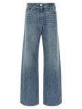 Versace Blue Cotton Boyfriend Jeans