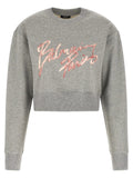 Balmain Gray Cotton Sweatshirt