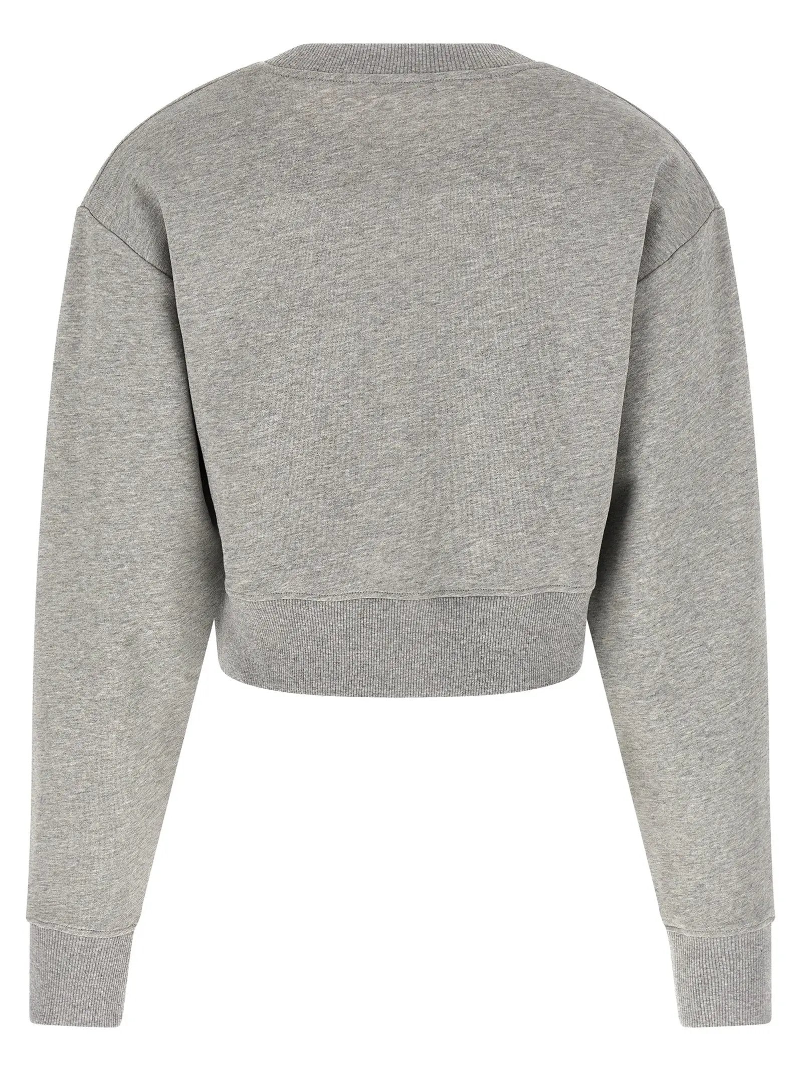 Balmain Gray Cotton Sweatshirt