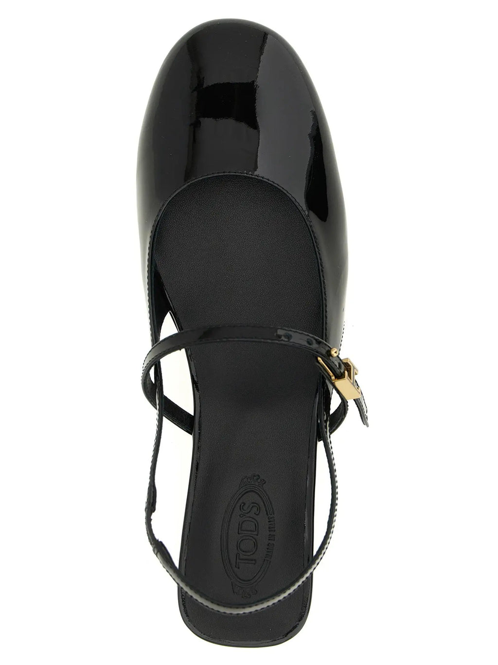 Tod's Black Calfskin Ballet Flats