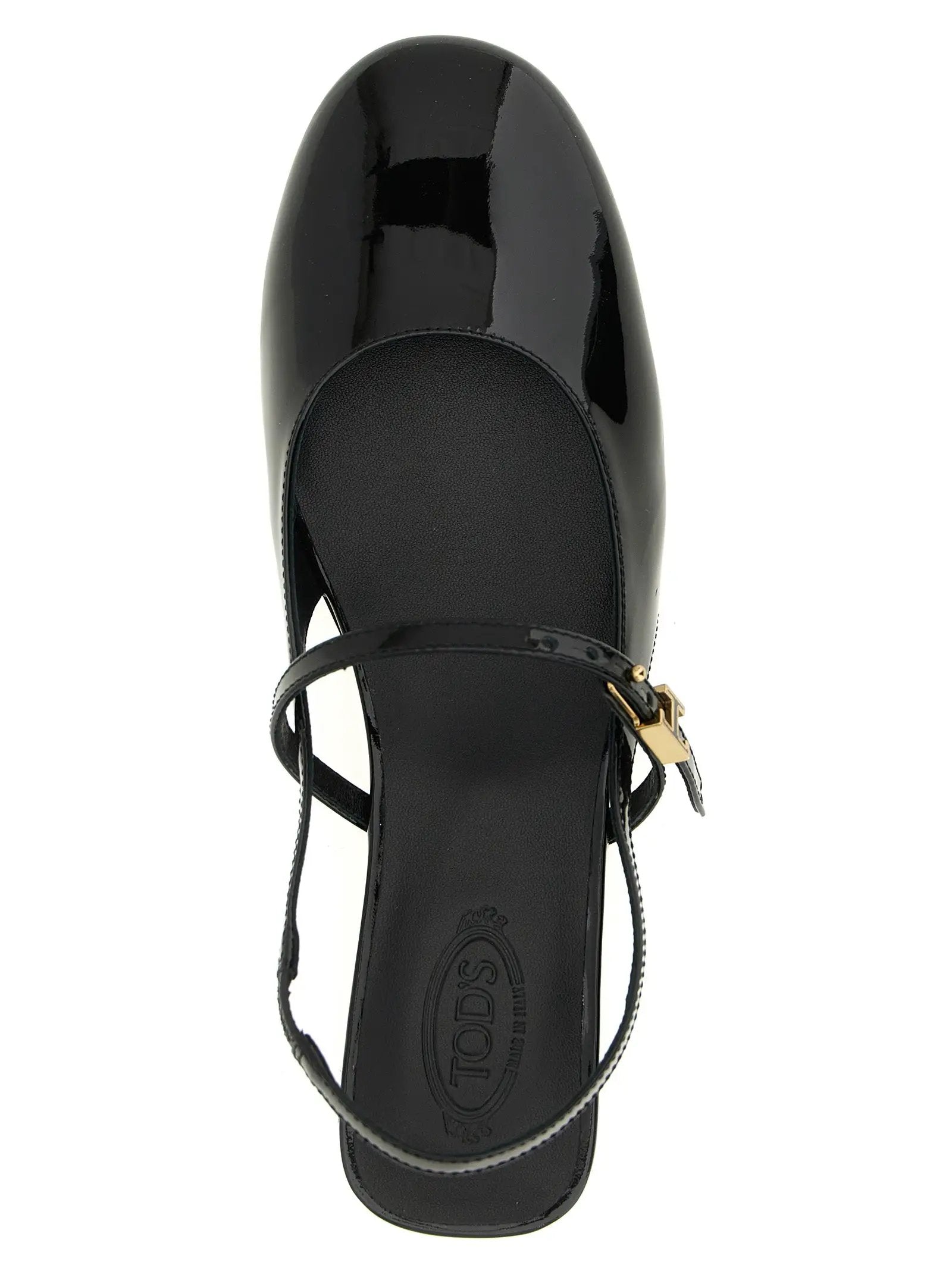 Tod's Black Calfskin Ballet Flats