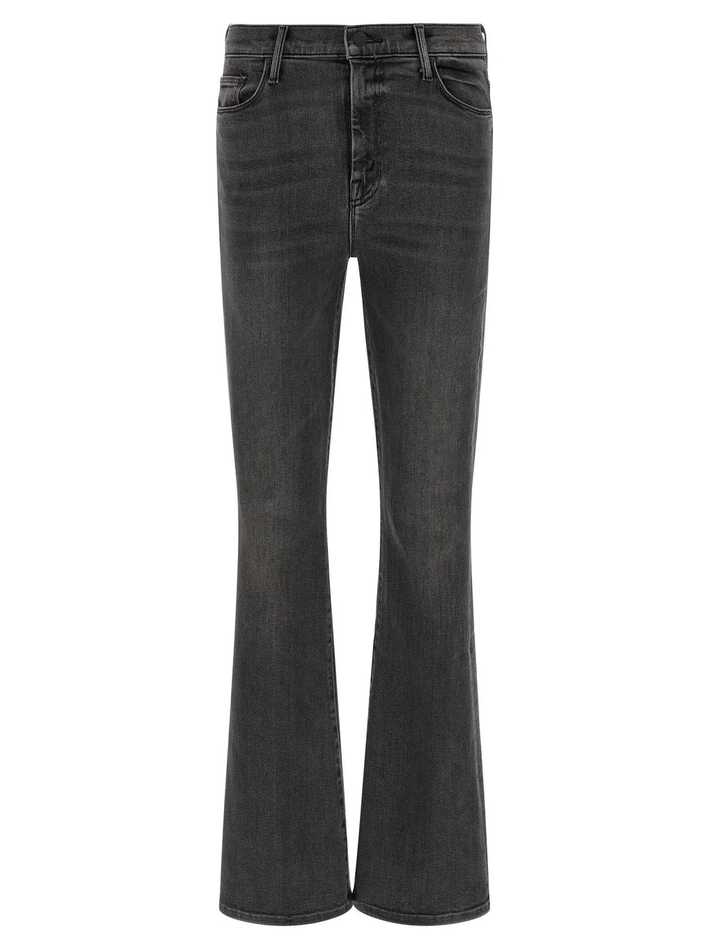 Mother Denim Gray Cotton Flared Jeans