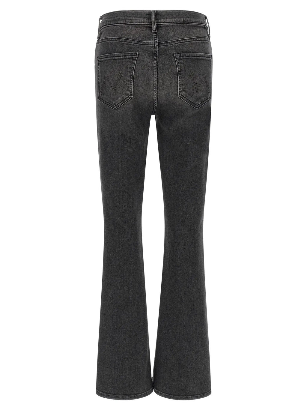 Mother Denim Gray Cotton Flared Jeans