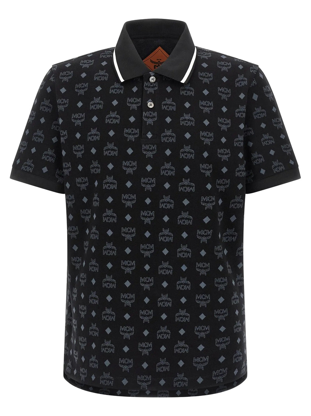 MCM Black Cotton Polo Shirt