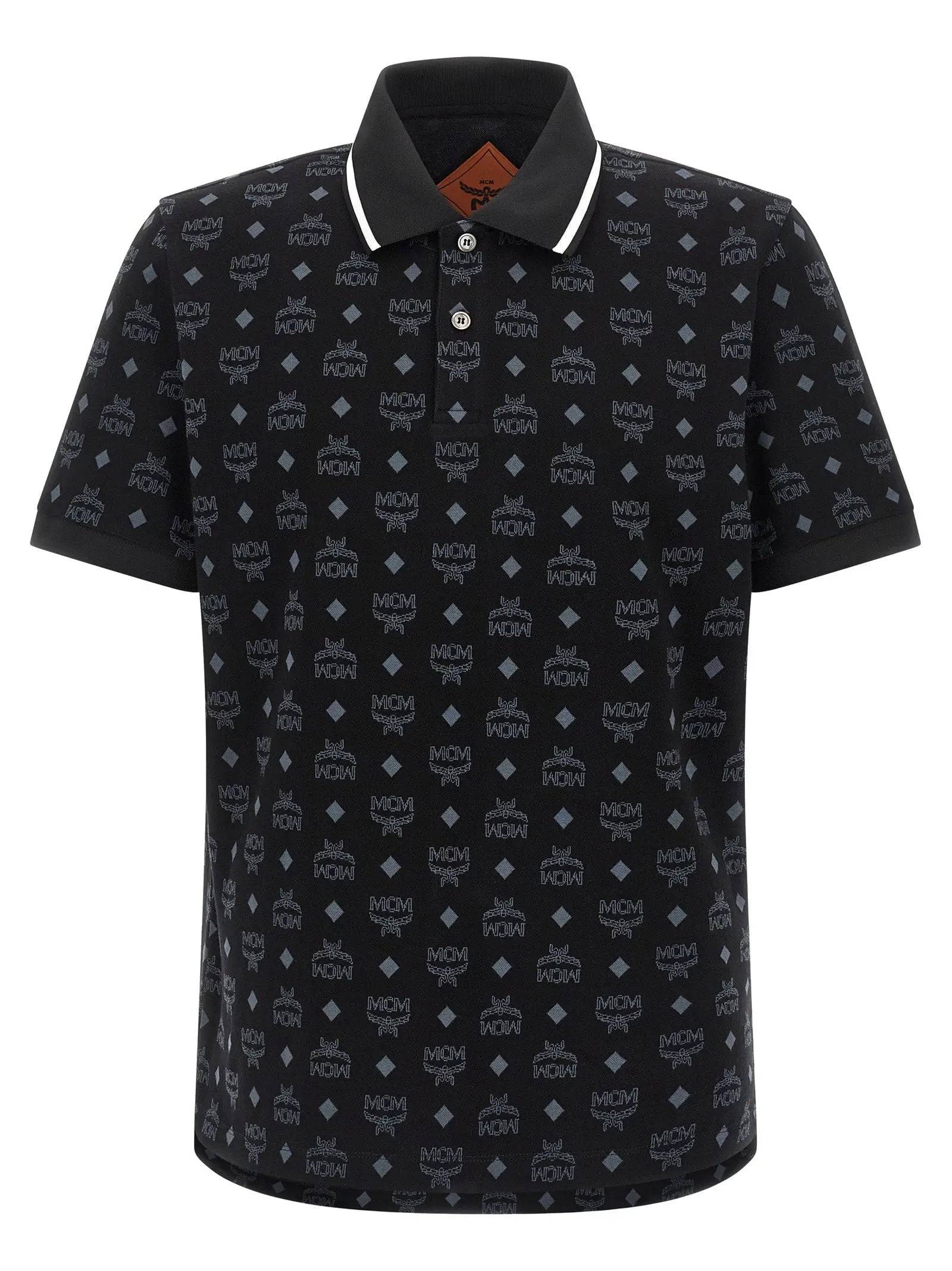 MCM Black Cotton Polo Shirt