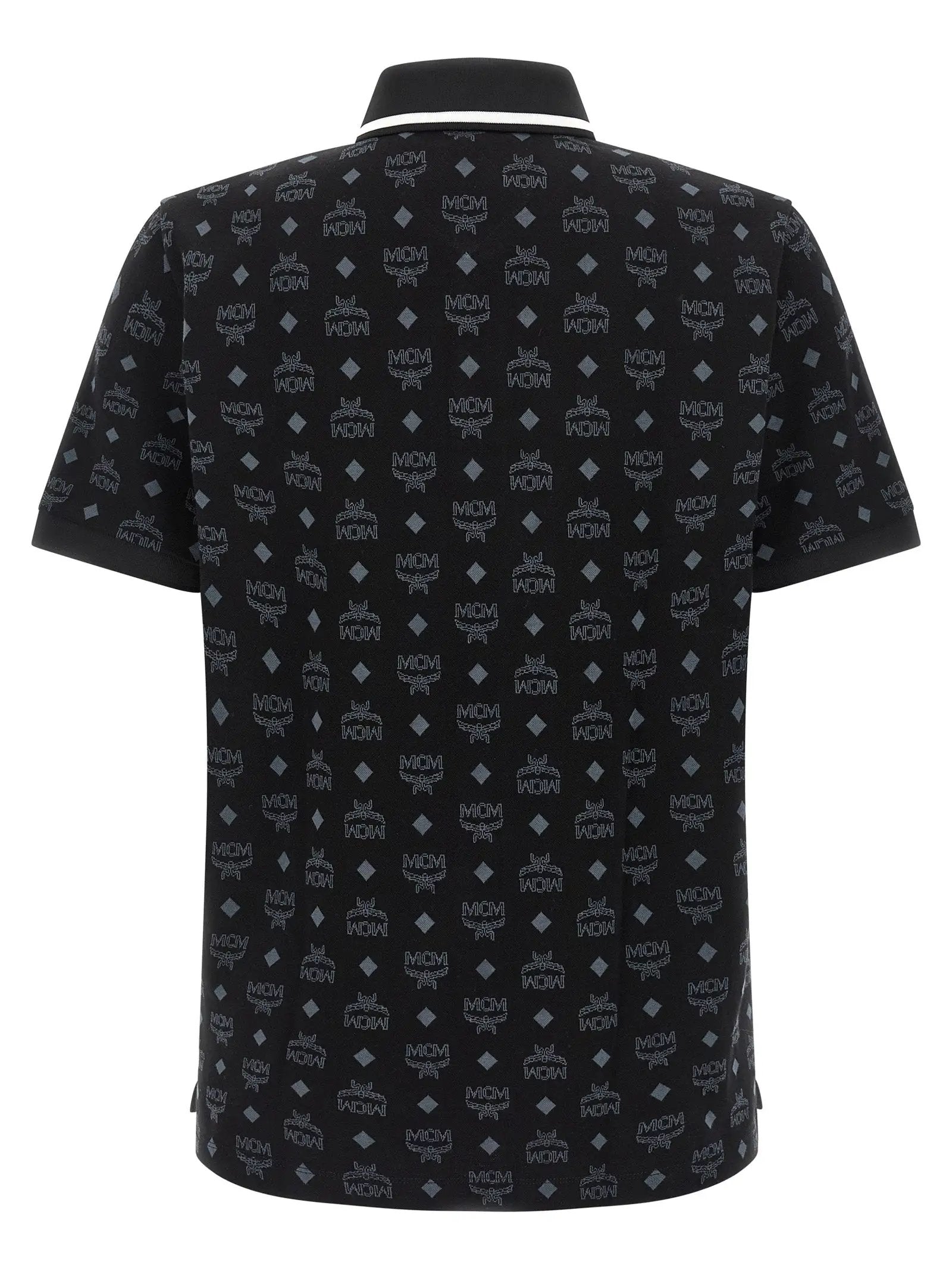 MCM Black Cotton Polo Shirt