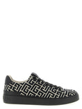 Balmain Black Cotton Sneakers