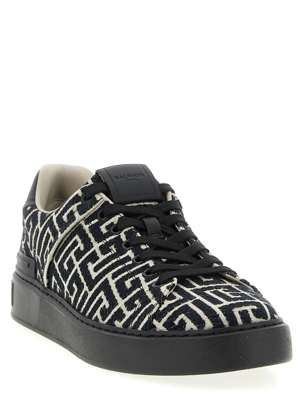 Balmain Black Cotton Sneakers