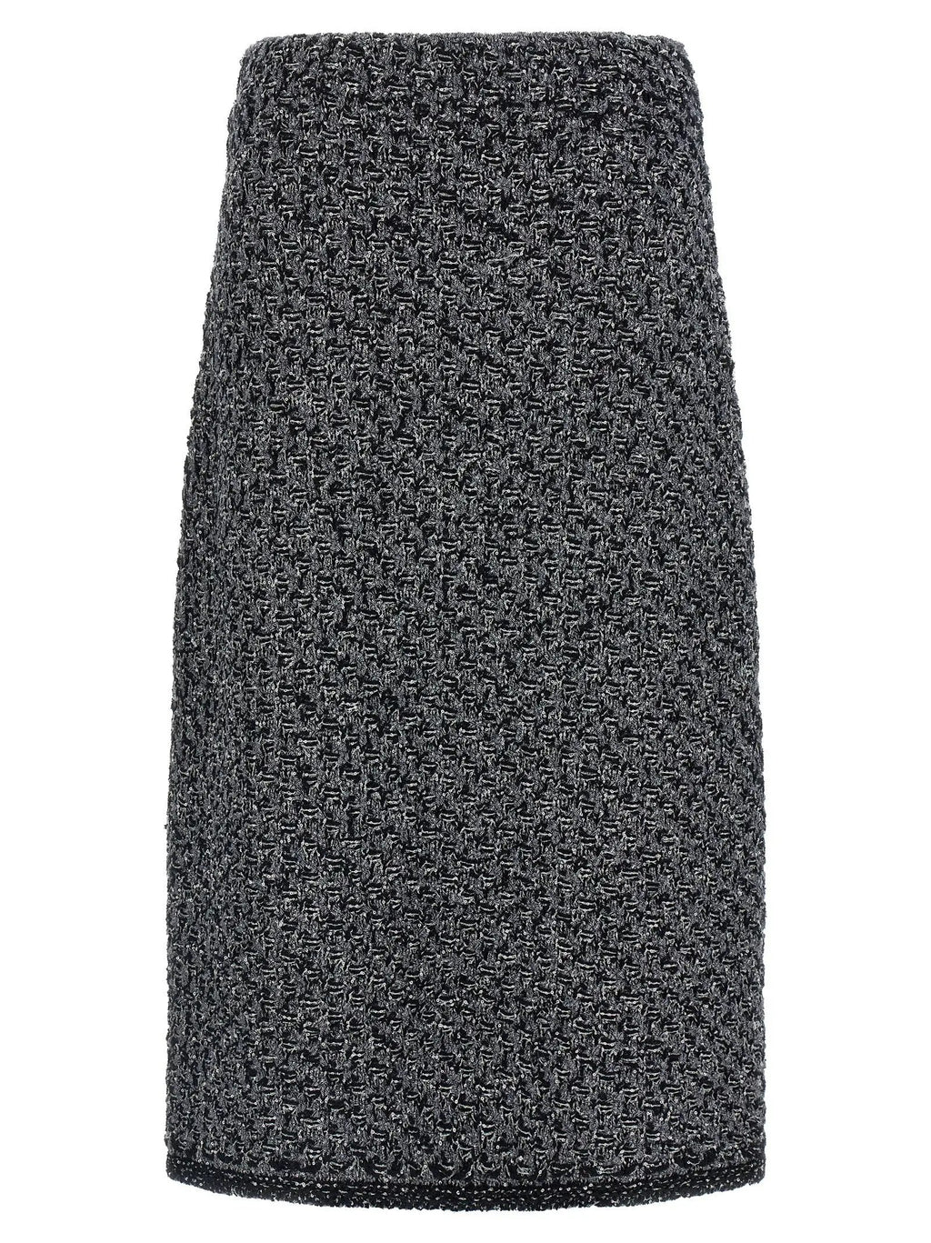 Fabiana Filippi Blue Cotton Midi Skirt