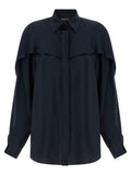 Fabiana Filippi Blue Acetate Blouse