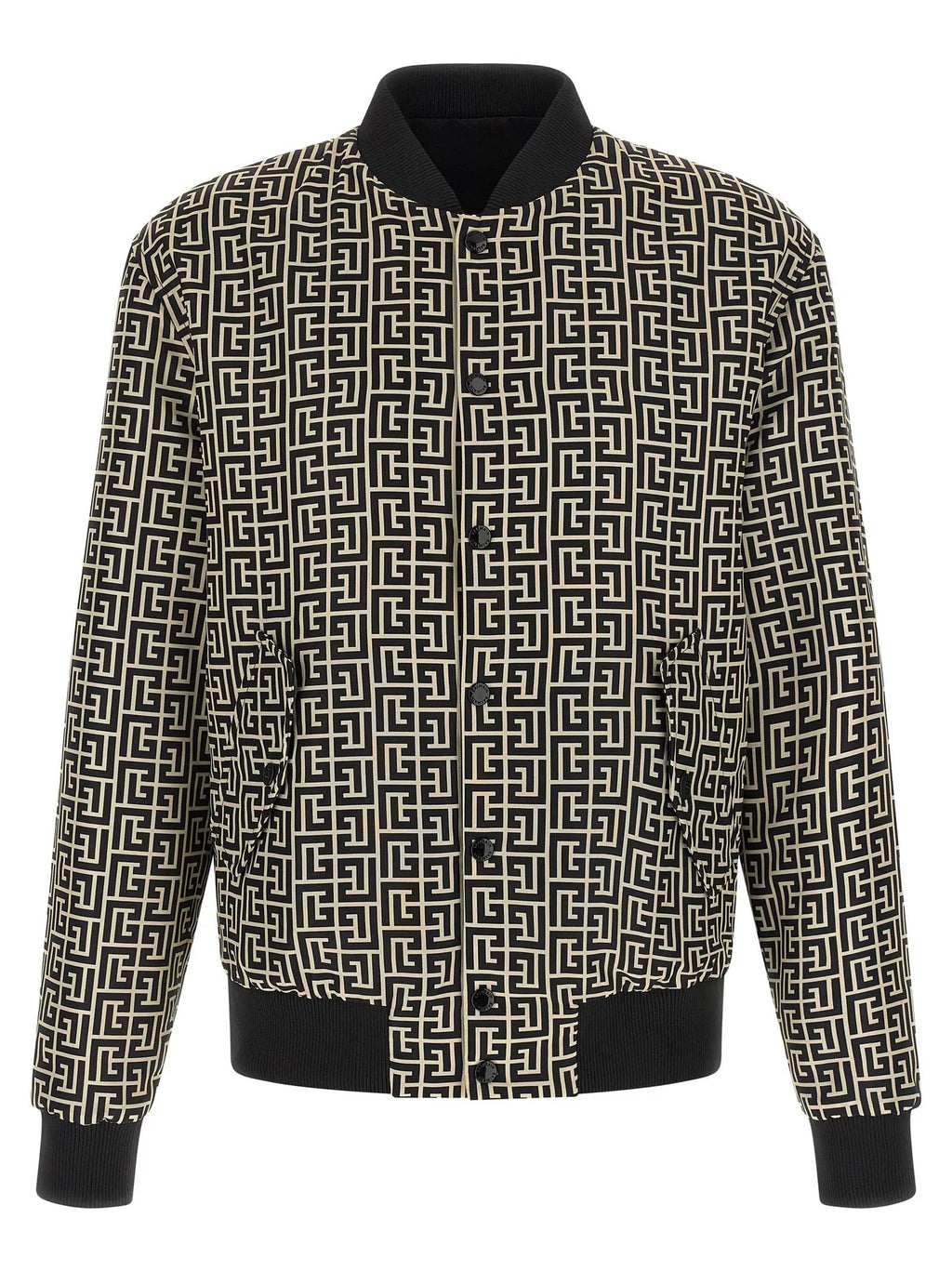 Balmain Black Polyamide Bomber