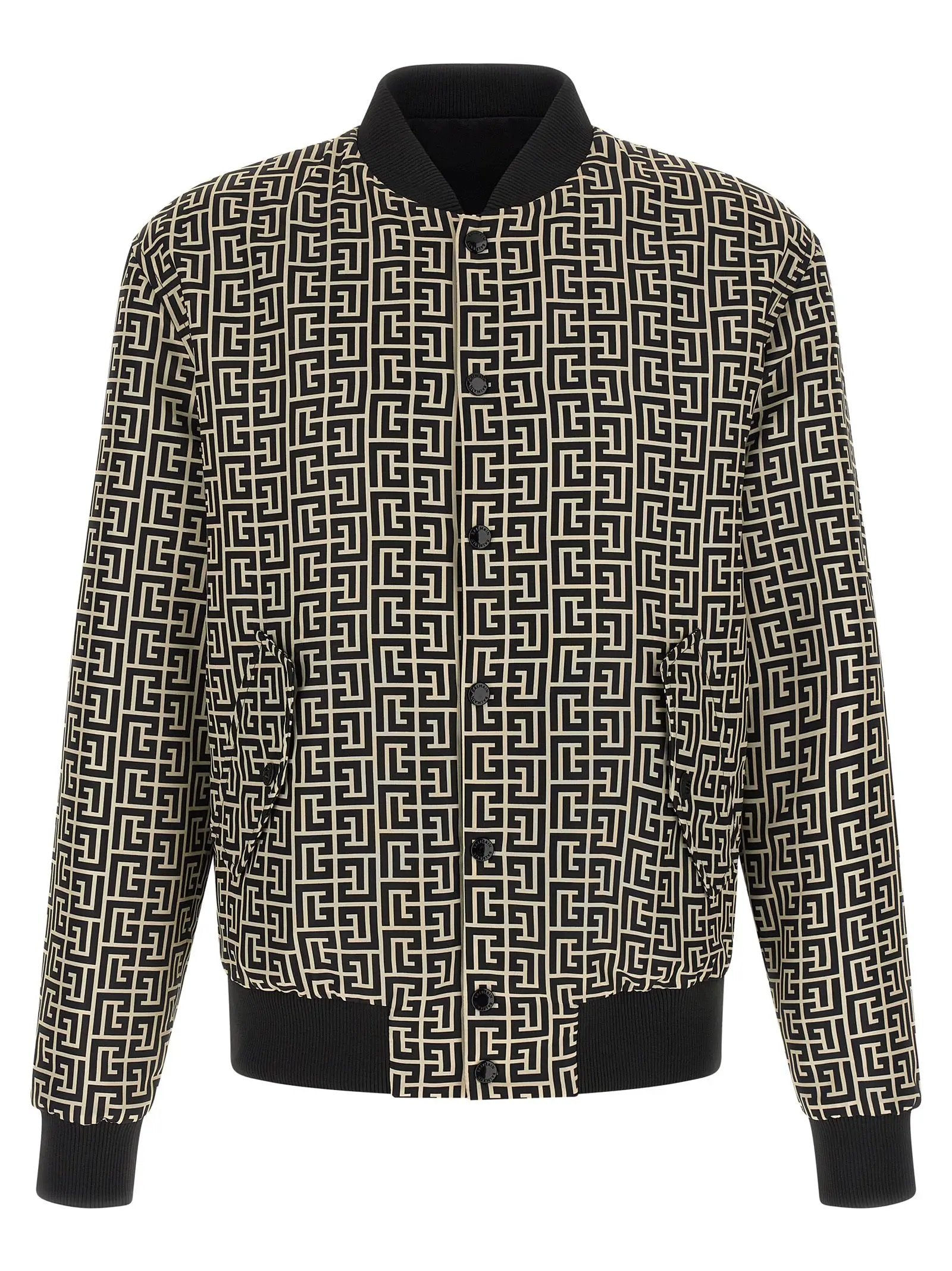 Balmain Black Polyamide Bomber