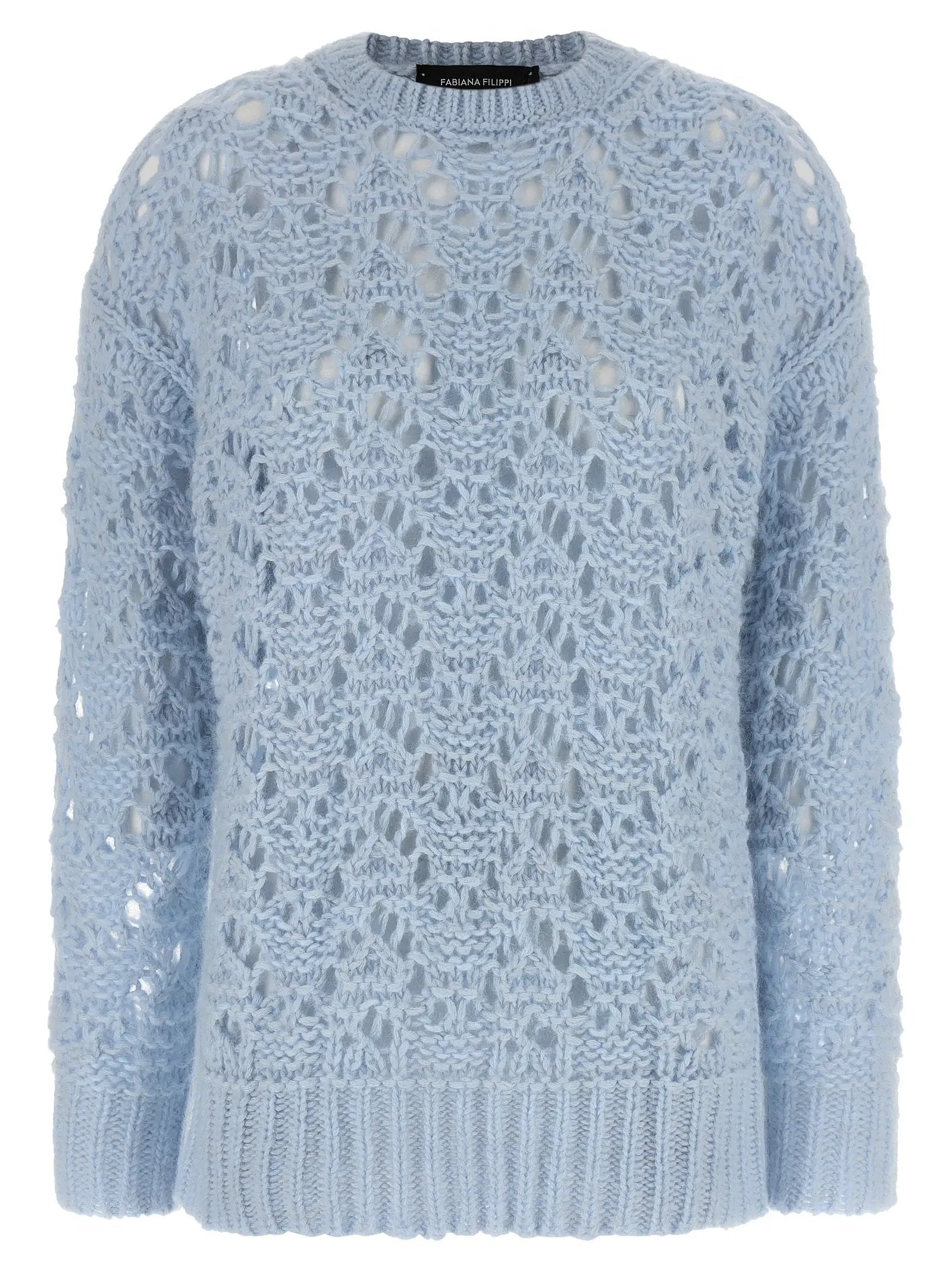 Fabiana Filippi Blue Virgin Wool Cardigan
