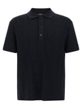 Balmain Blue Wool Polo Shirt