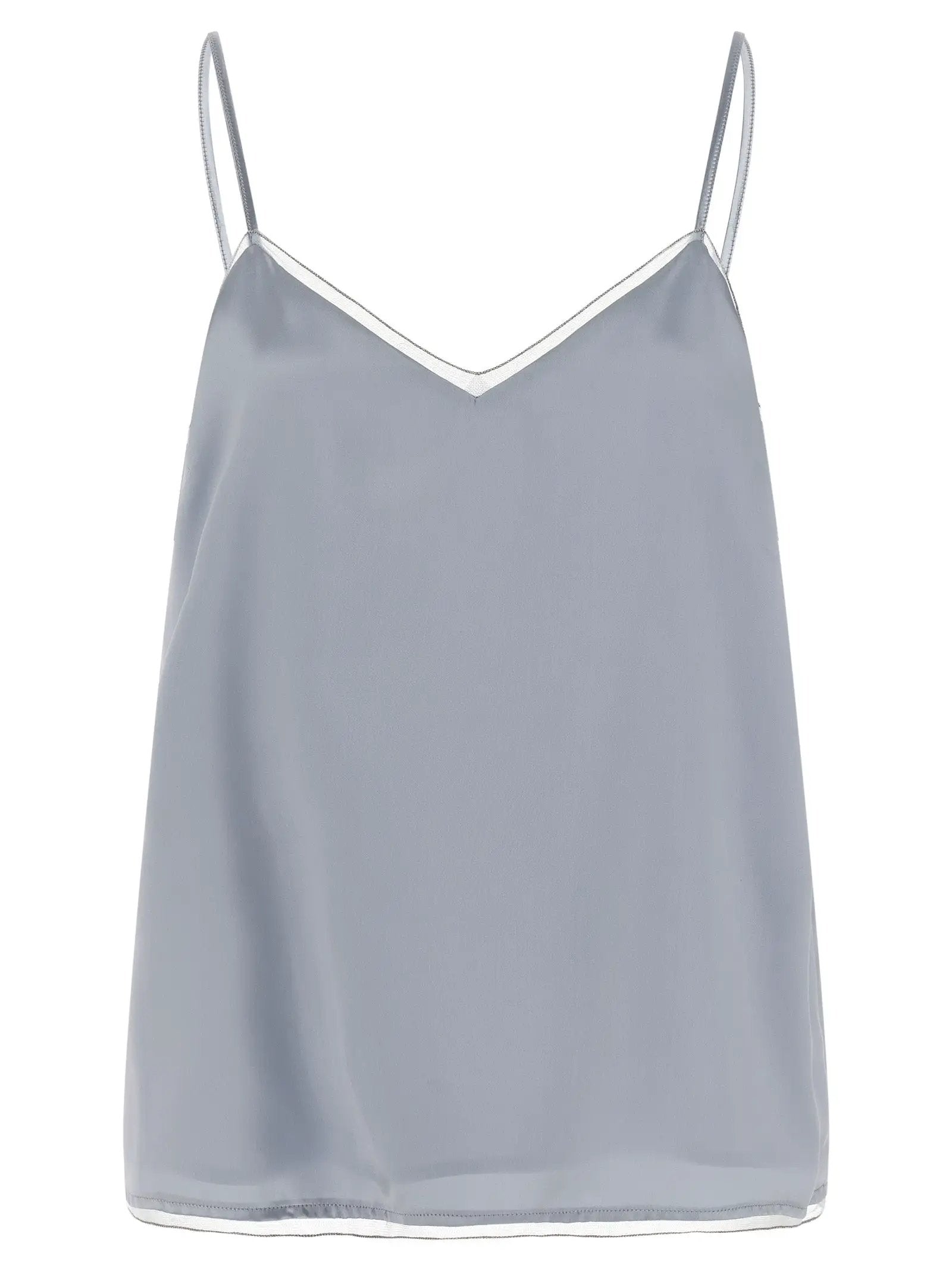 Fabiana Filippi Blue Viscose Tank Tops