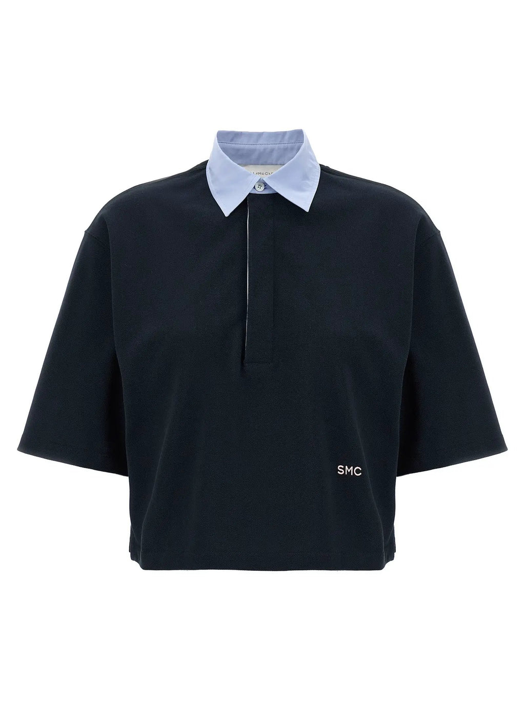 Stella McCartney Blue Cotton Polo Shirt