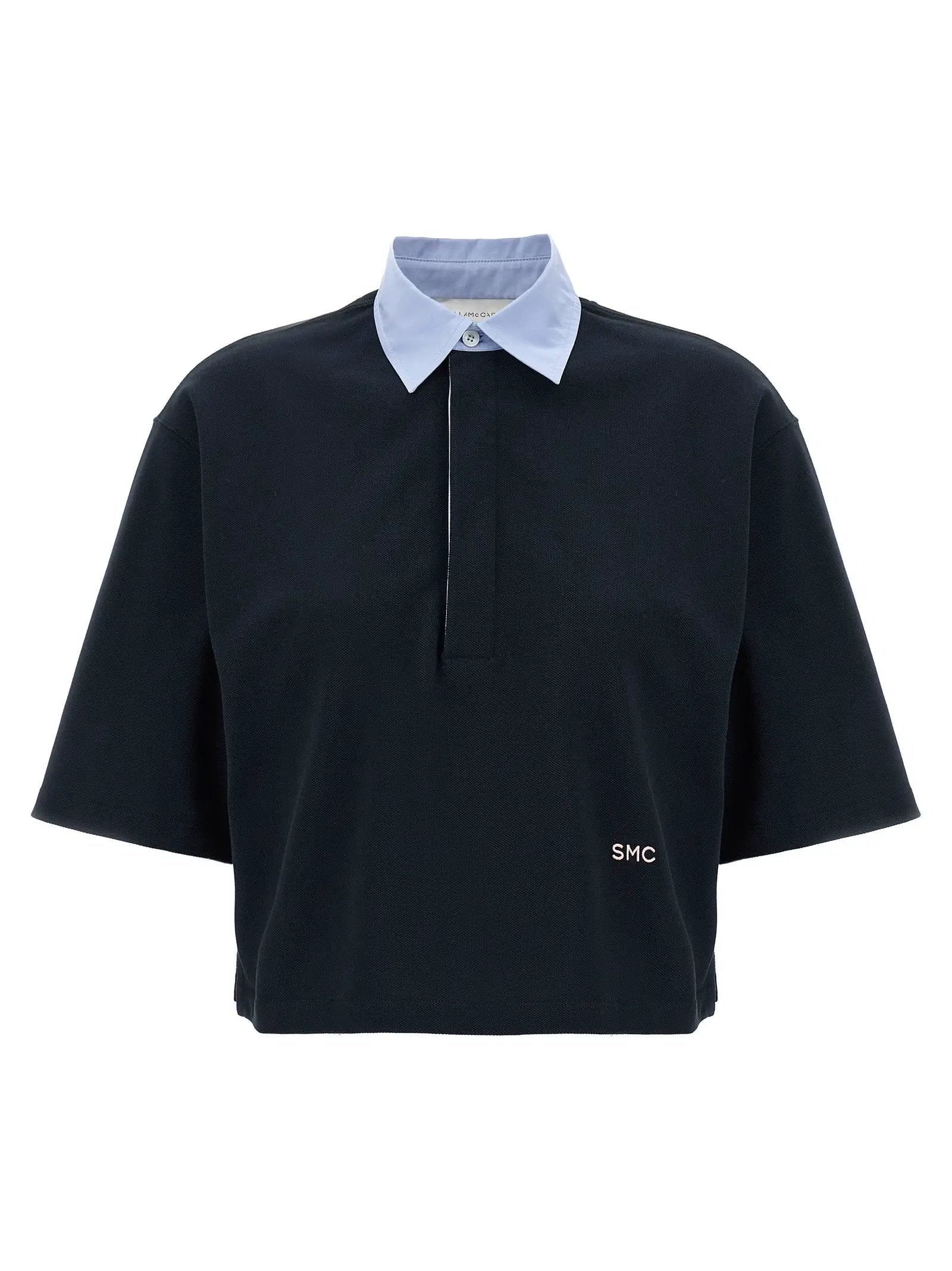 Stella McCartney Blue Cotton Polo Shirt