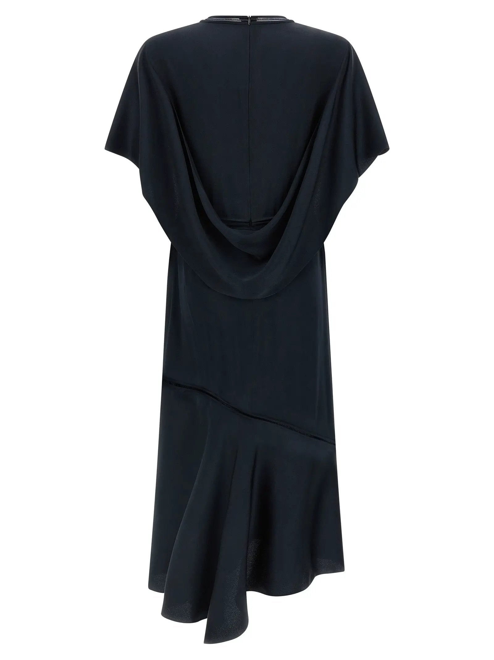 Fabiana Filippi Blue Viscose Midi Dress