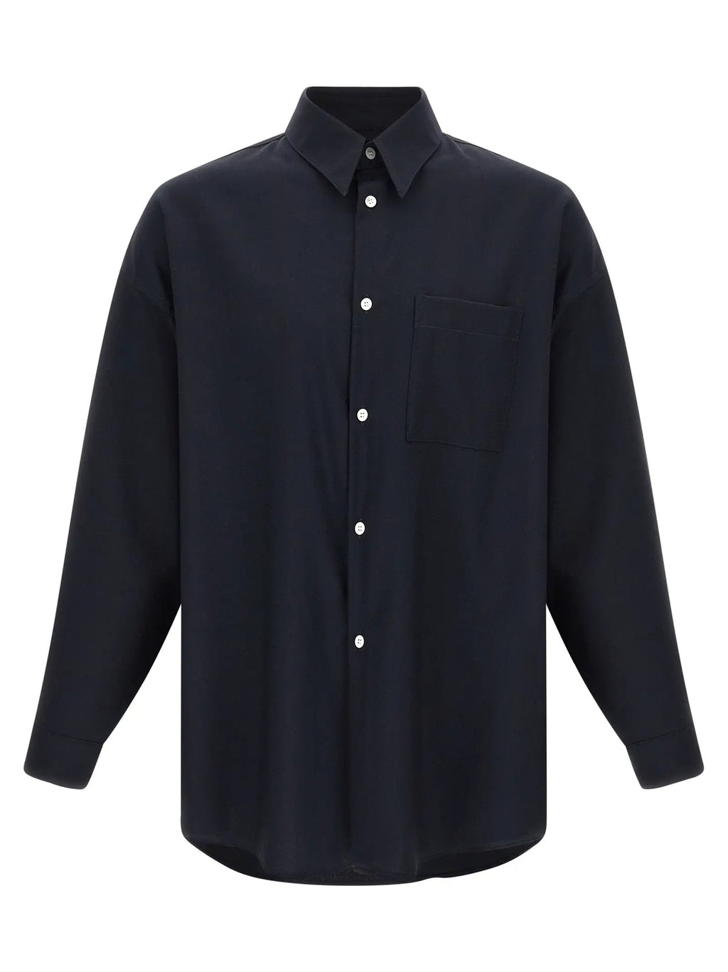 Marni Blue Virgin Wool Blouse