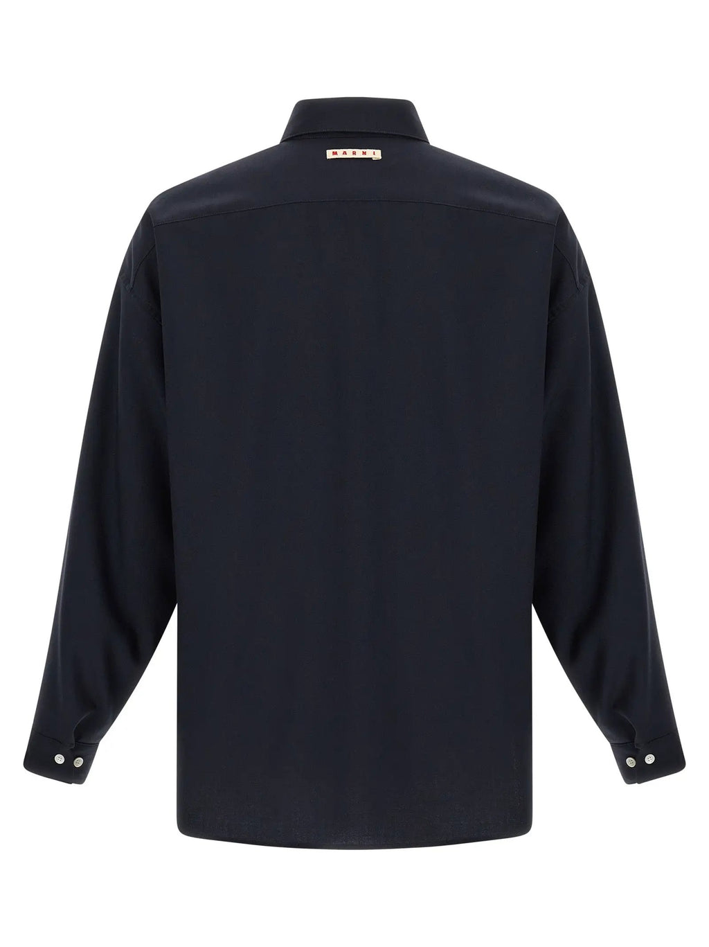 Marni Blue Virgin Wool Blouse