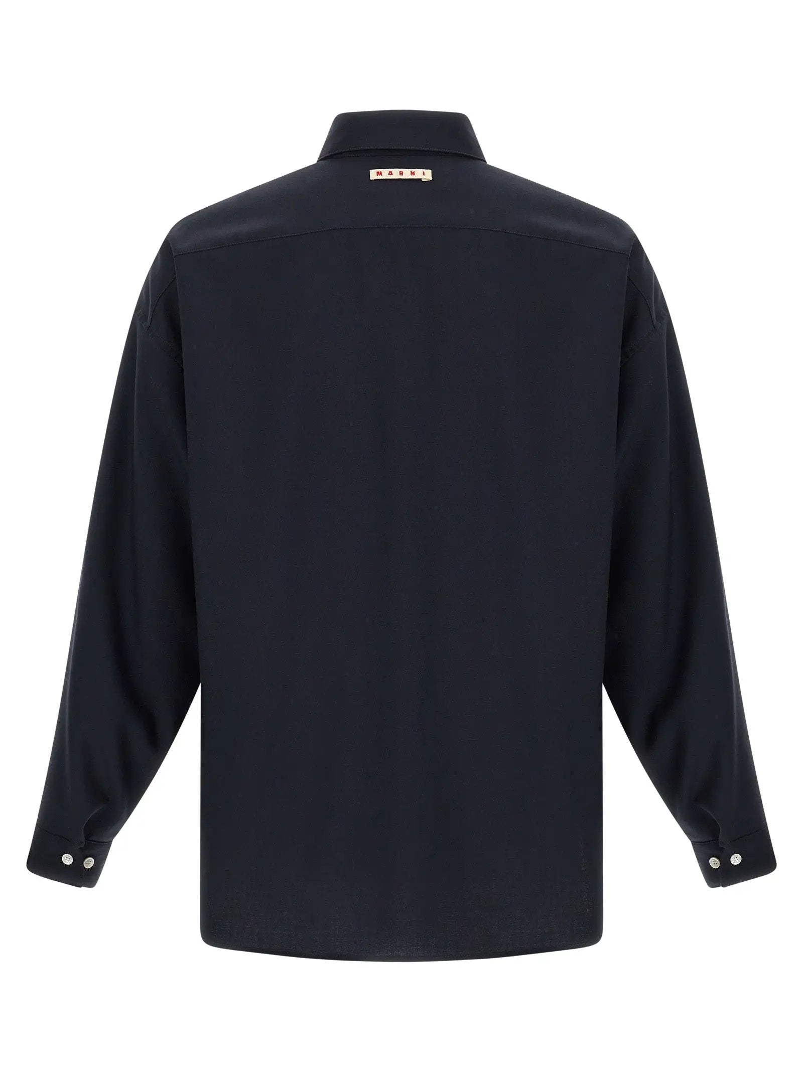 Marni Blue Virgin Wool Blouse