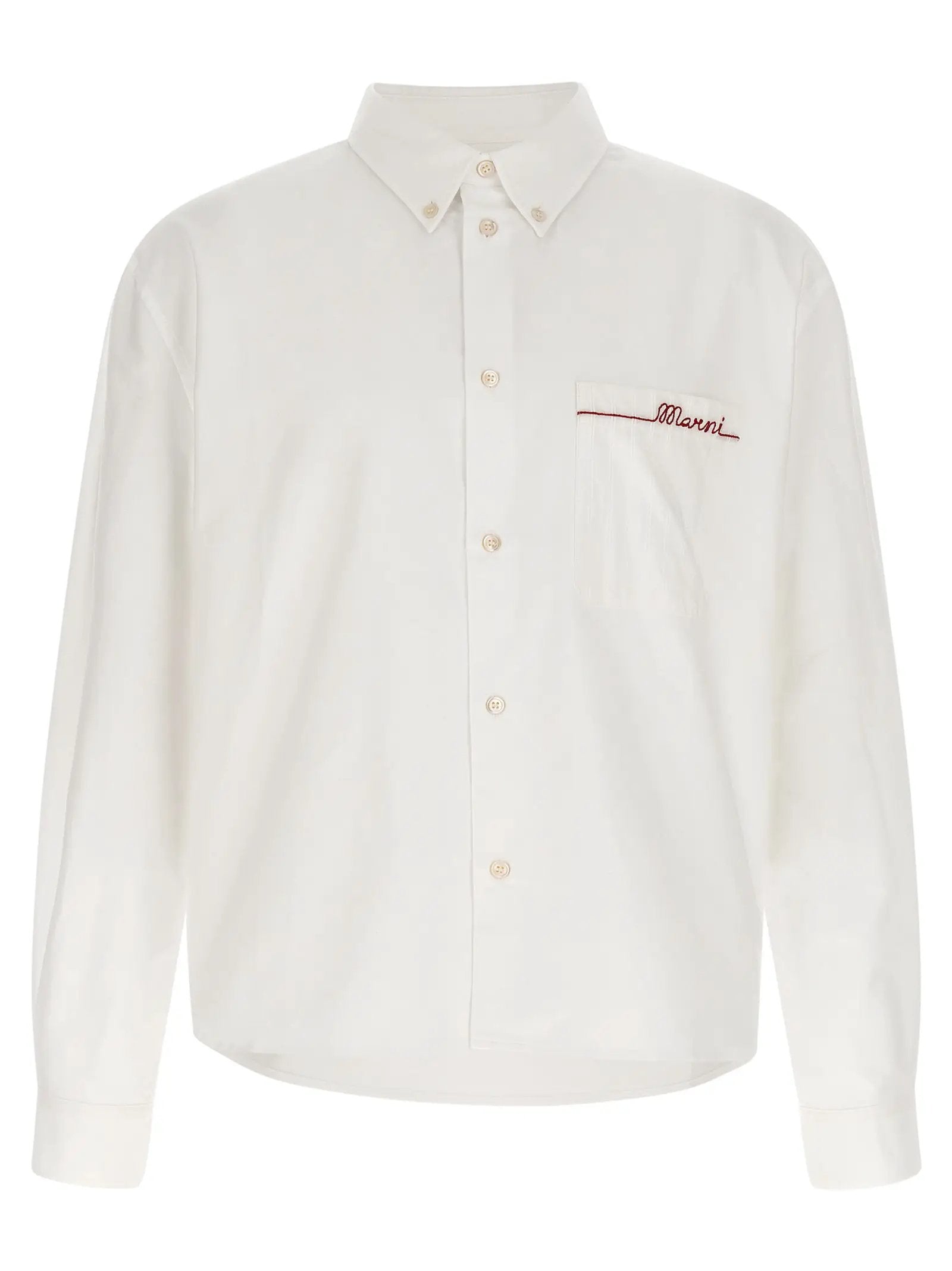 Marni White Cotton Blouse