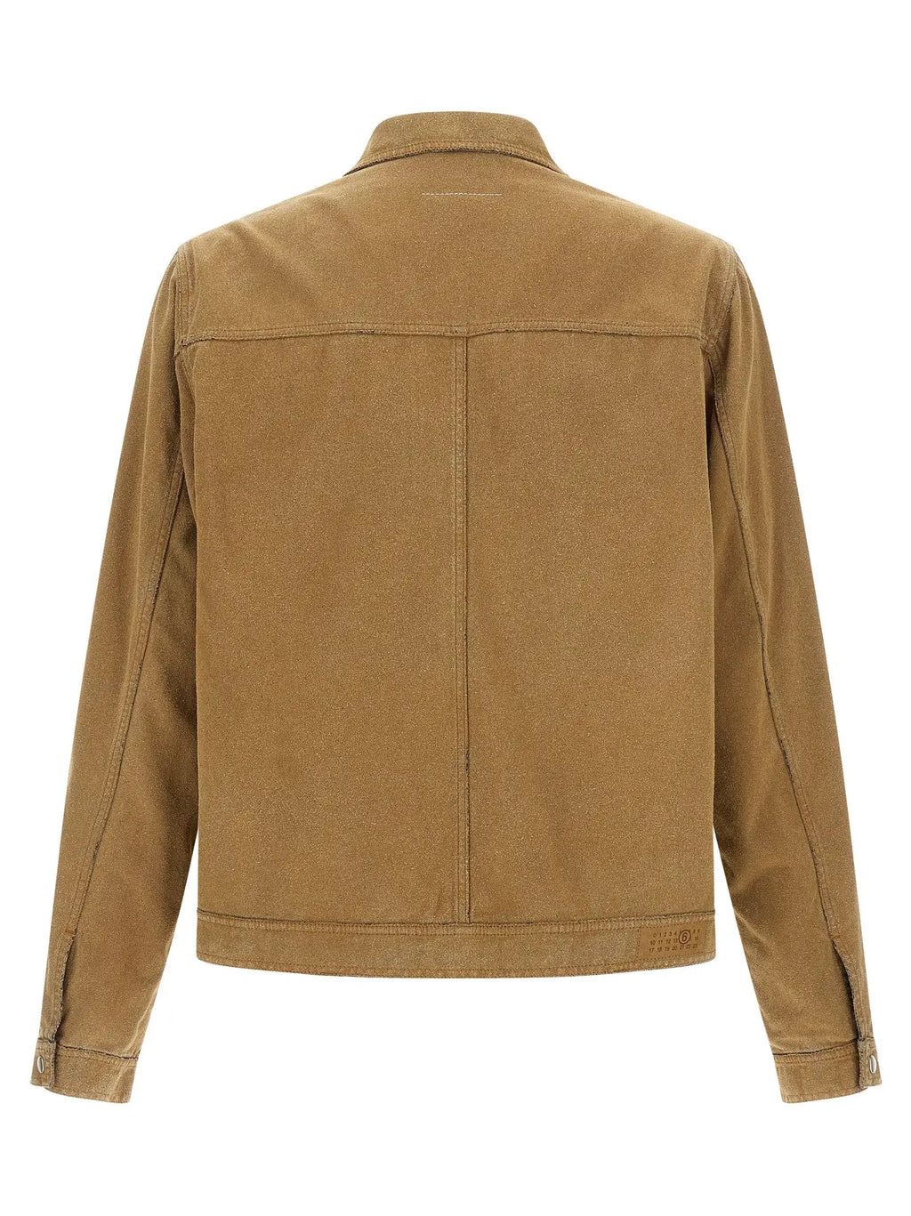 MM6 Maison Margiela Beige Cotton Denim Jacket