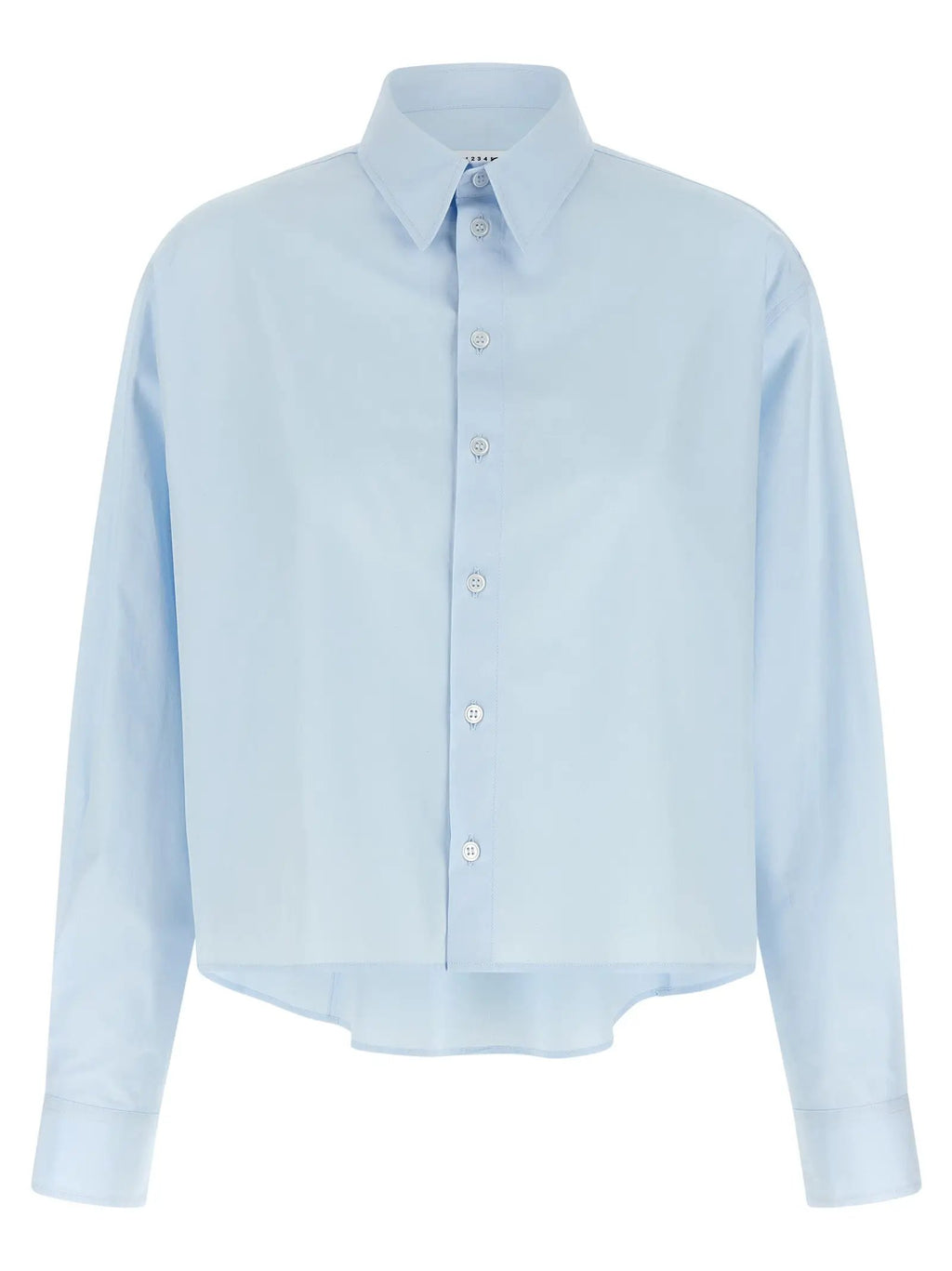 MM6 Maison Margiela Blue Cotton Blouse