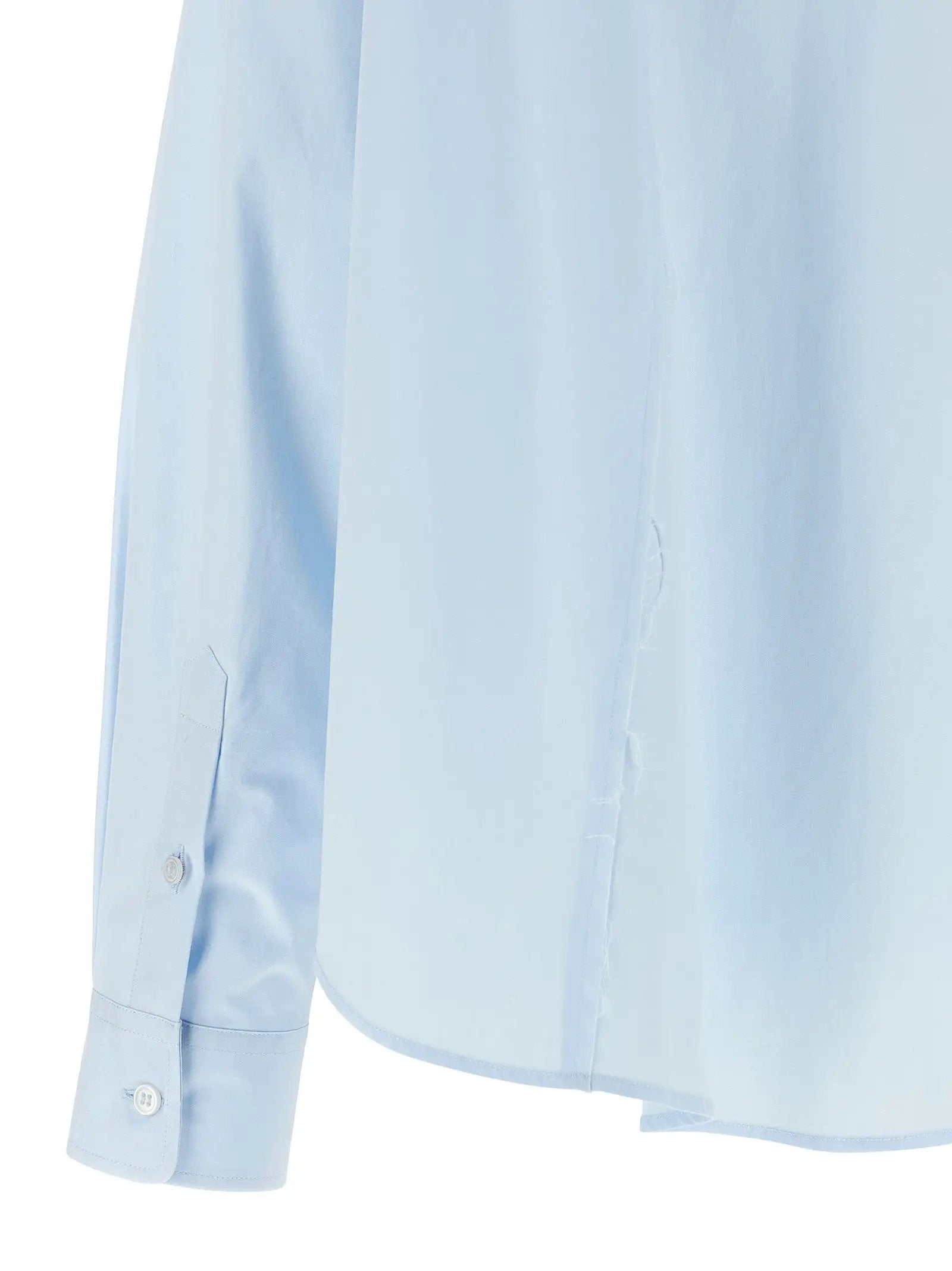 MM6 Maison Margiela Blue Cotton Blouse