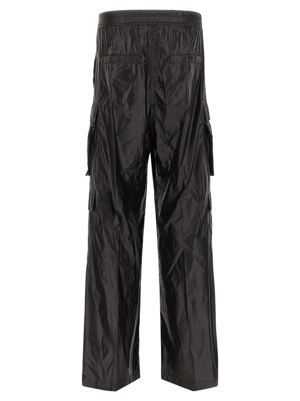 Rick Owens Black Nylon Cargo Pants