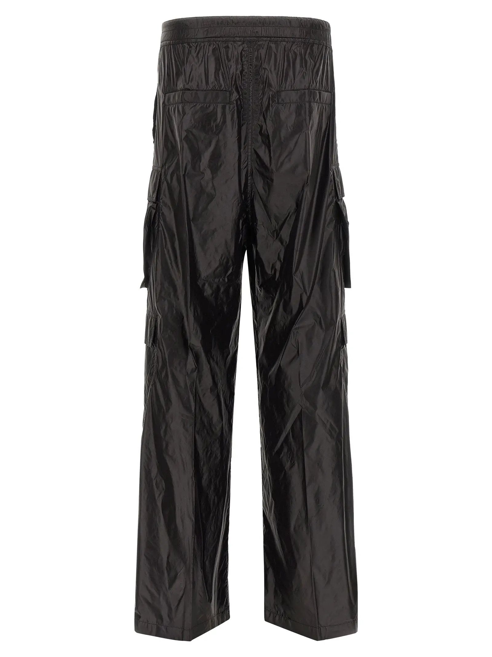Rick Owens Black Nylon Cargo Pants