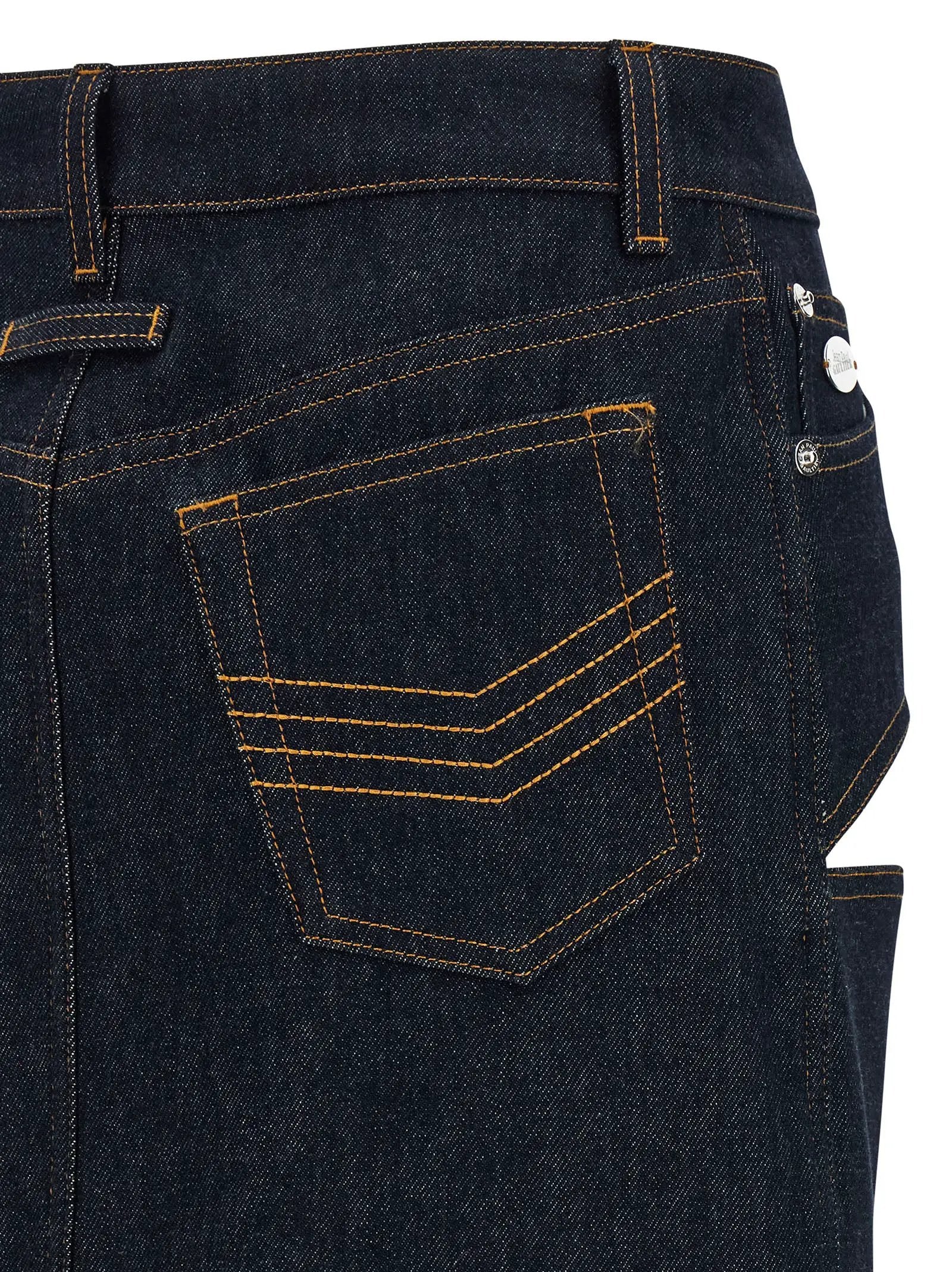 Jean Paul Gaultier Jean Paul Gaultier Blue Cotton Long Skirt