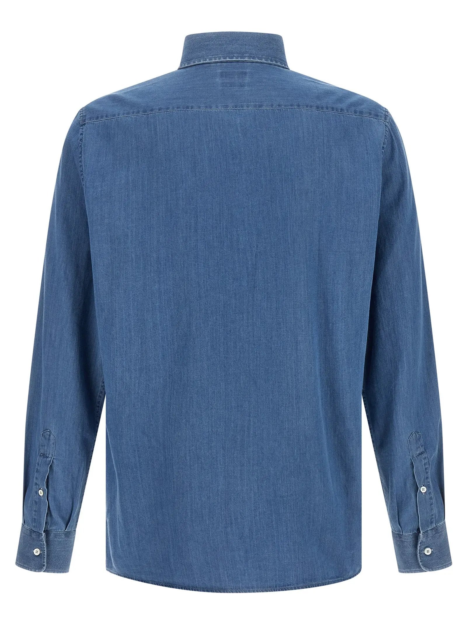 Brunello Cucinelli Blue Cotton Blouse