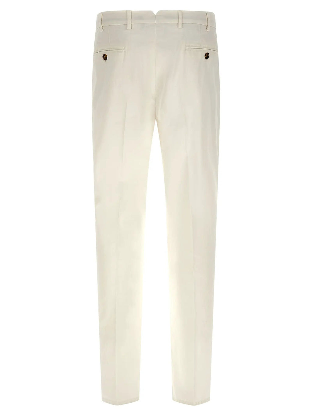 Brunello Cucinelli White Cotton Casual Pants