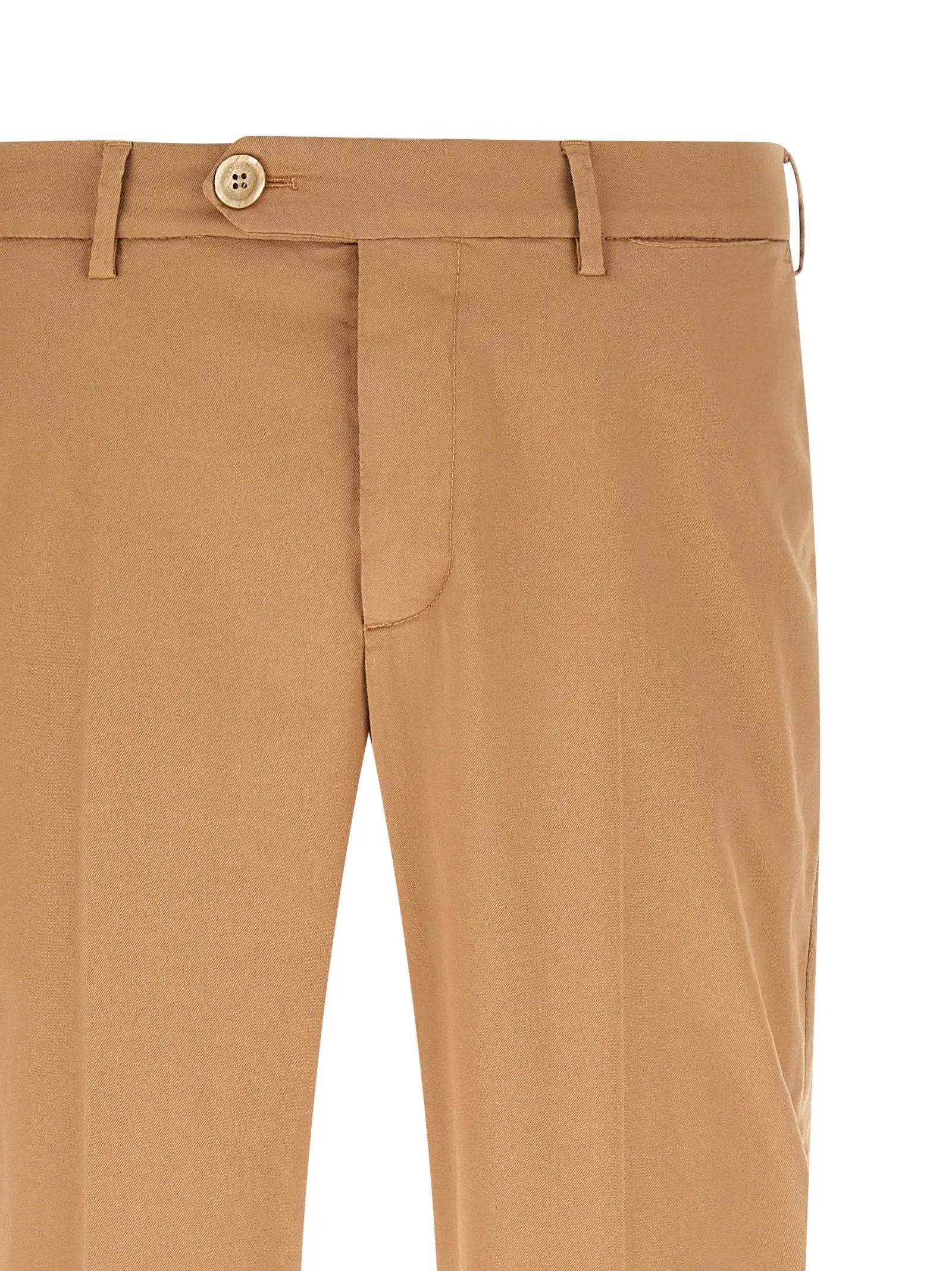 Brunello Cucinelli Beige Cotton Casual Pants
