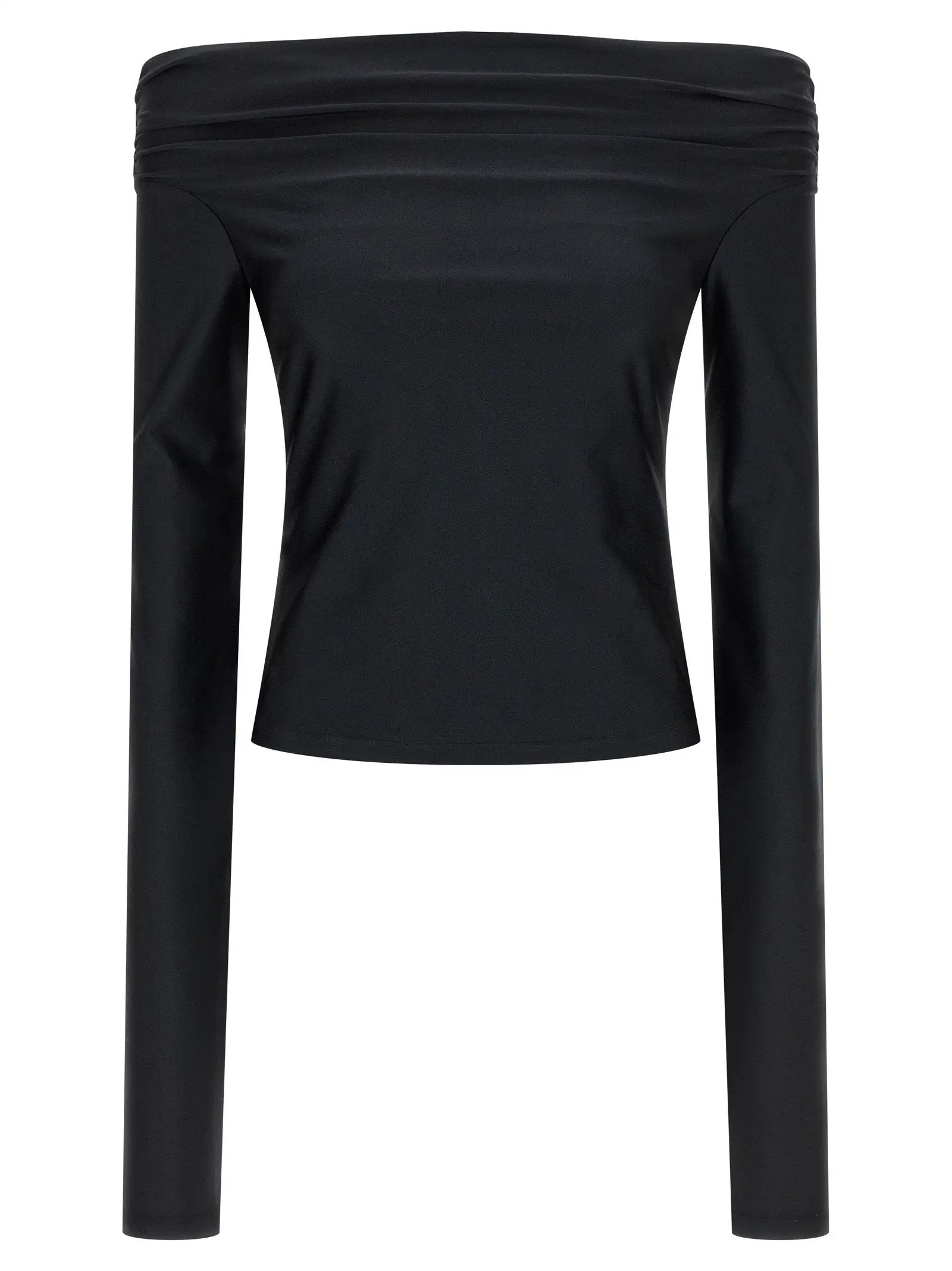 The Andamane Black Polyamide Tank Tops