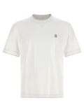 Brunello Cucinelli White Cotton T-Shirt