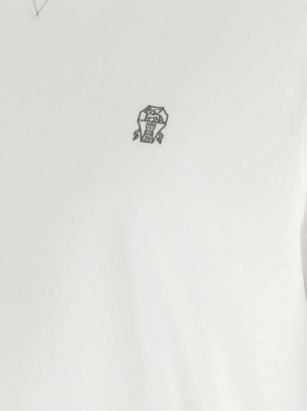 Brunello Cucinelli White Cotton T-Shirt