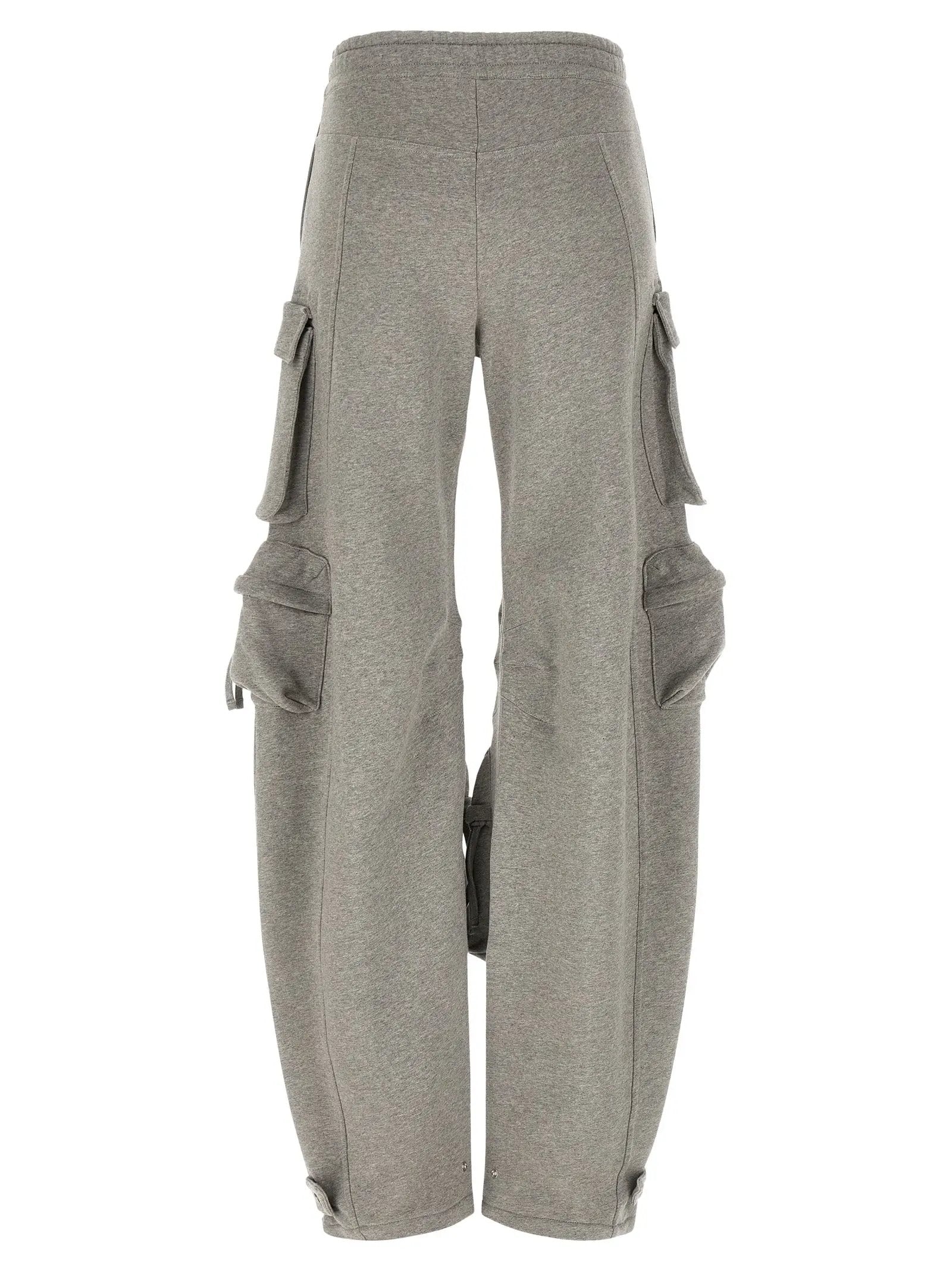 The Attico Gray Cotton Cargo Pants