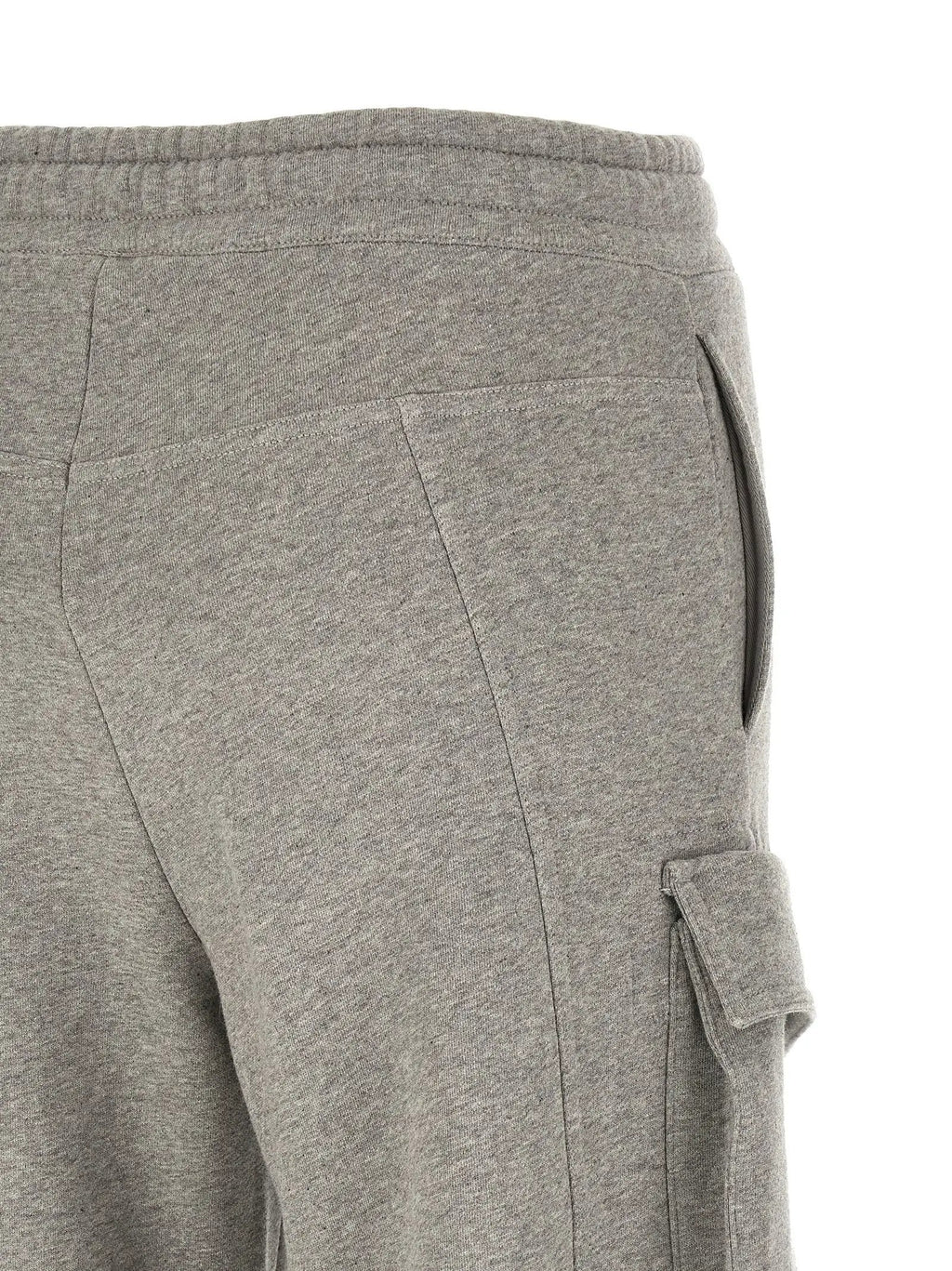 The Attico Gray Cotton Cargo Pants