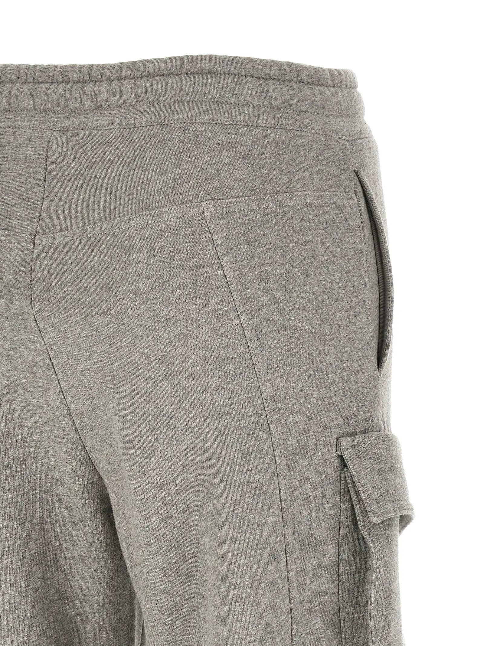 The Attico Gray Cotton Cargo Pants