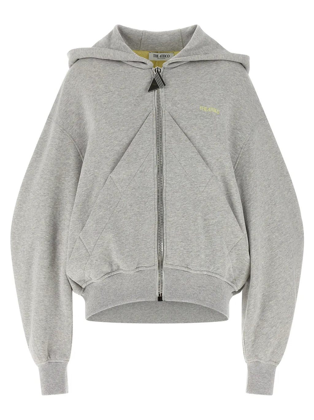 The Attico Gray Cotton Sweatshirt