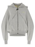 The Attico Gray Cotton Sweatshirt