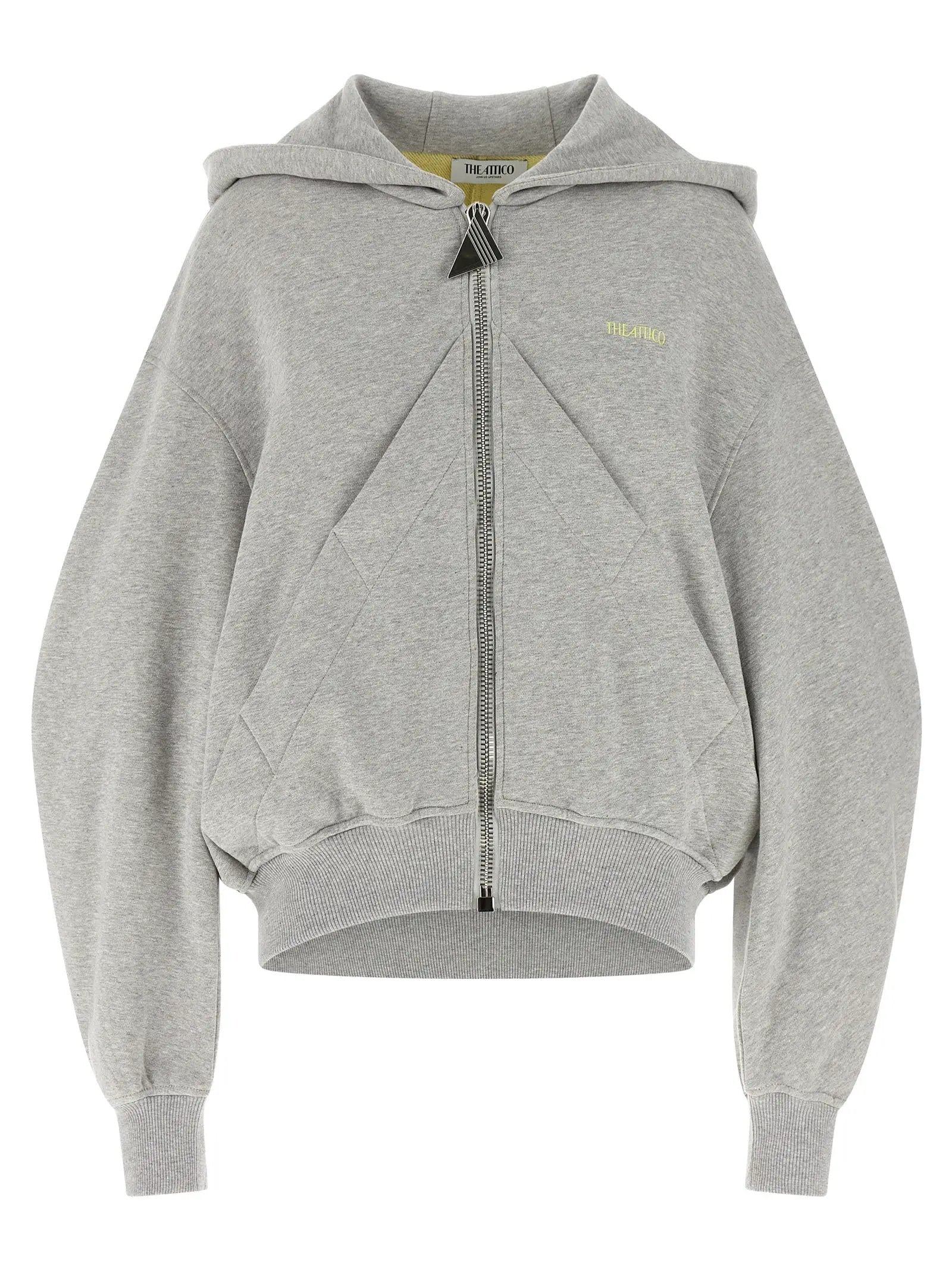 The Attico Gray Cotton Sweatshirt