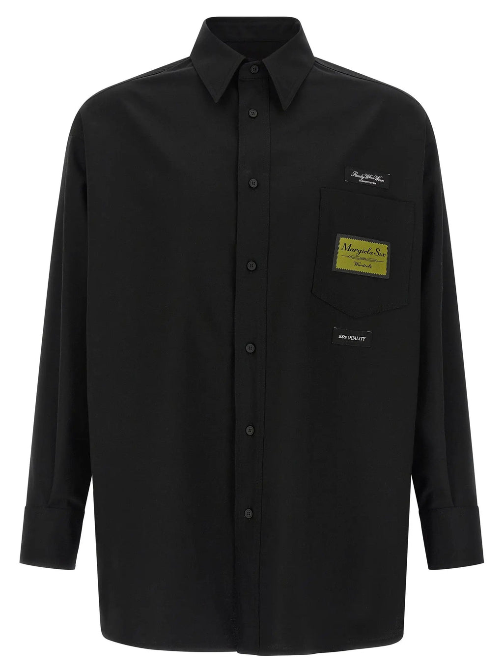MM6 Maison Margiela Black Polyester Blouse